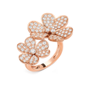 Frivole Between the Finger Ring in 18K Rose Gold with Diamond