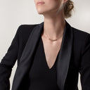 Belle Vante Clash Medium Pendant Rose Gold Adjustable 41cm