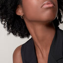 Belle Vante Small Juste un Clou Hoop Earrings Gold