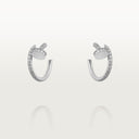 Belle Vante Juste un Clou Hoop Earrings Small Model Paved Diamonds
