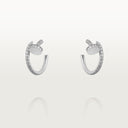Belle Vante Juste un Clou Hoop Earrings Small Model Paved Diamonds