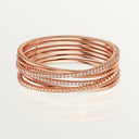 Belle Vante Etincelle Semi-Paved Bracelet Rose Gold 147 Diamonds