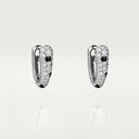 Belle Vante Panthère Hoop Earrings Paved Diamonds White Gold Onyx