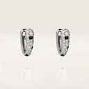 Panthère de Belle Vante Paved Earrings White Gold Emeralds Diamonds