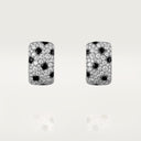 Belle Vante Panthère Paved Earrings White Gold Onyx Diamonds