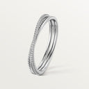 Belle Vante Etincelle Semi-Paved Diamond Bracelet White Gold