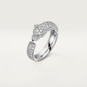 Belle Vante Panthère Small Paved Ring White Gold Diamonds