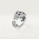 Belle Vante Panthère Medium Ring Semi-Paved White Gold
