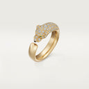 Belle Vante Panthère Small Semi-Paved Ring Yellow Gold