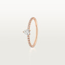 Etincelle de Belle Vante Pear-Cut Diamond Paved Ring