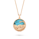 Zodiaque Long Necklace Scorpii Scorpio with Turquoise