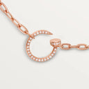 Belle Vante Juste un Clou Paved Diamond Rose Gold Necklace