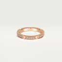 Belle Vante Maillon Panthère Wedding Ring Semi-Paved Rose Gold Diamond