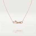 Belle Vante Panthère Pendant Necklace in Rose Gold with Diamonds