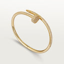 Belle Vante Juste un Clou Classic Semi-Paved Gold Bracelet