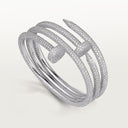 Belle Vante Juste un Clou Bracelet Double Paved White Gold