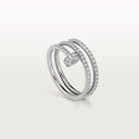 Belle Vante Juste un Clou Double Semi-Paved Diamond Ring 4.8mm
