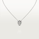 Belle Vante Panthère Paved Pendant White Gold Diamond Necklace
