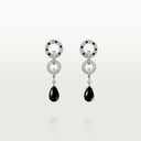 Belle Vante Panthère Earrings Paved White Gold Onyx Diamonds