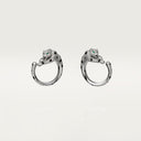 Belle Vante Panthère Hoop Earrings Paved White Gold 3.11ct Diamonds