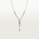 Belle Vante Panthère Necklace Emerald Paved White Gold Diamond