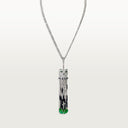 Belle Vante Panthère Long Necklace Emerald Multi-wear Large Model Paved