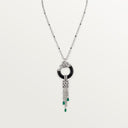 Belle Vante Panthère Necklace Emerald Paved White Gold 7.45ct