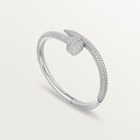 Belle Vante Juste un Clou Large Bracelet Semi-Paved White Gold
