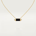 Belle Vante Les Berlingots Pendant Semi-Paved Yellow Gold Onyx Diamonds