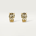 Panthère de Belle Vante Earrings Yellow Gold Lacquer Diamonds Onyx