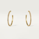 Etincelle de Belle Vante Hoop Earrings Medium Model Paved Diamonds