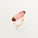 Les Berlingots Belle Vante Ring Rose Gold Pink Chalcedony Garnet