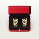 Belle Vante Panthère Earrings 18k Yellow Gold Lacquer Diamonds