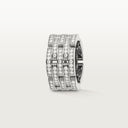 Belle Vante Maillon Panthère 5-Row Paved Diamond Ring White Gold