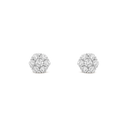 Fleurette Earrings with Diamonds