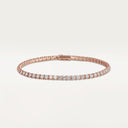 Belle Vante Essential Lines Diamond Tennis Bracelet 3.34ct Rose Gold