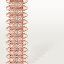 Belle Vante Clash Flexible Double Paved Diamond Bracelet Rose Gold