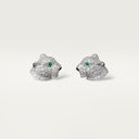 Panthère de Belle Vante Stud Earrings Paved White Gold Diamonds