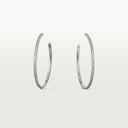 Belle Vante Etincelle Hoop Earrings Large Model Paved Diamonds