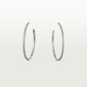 Belle Vante Etincelle Hoop Earrings Large Model Paved 18k Gold