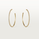 Belle Vante Etincelle Large Hoop Earrings 18k Yellow Gold Diamonds
