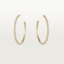 Belle Vante Etincelle Large Hoop Earrings 18k Yellow Gold Paved Diamonds