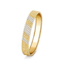 Perlée 5-Row Bracelet in 18K Yellow Gold with Diamonds