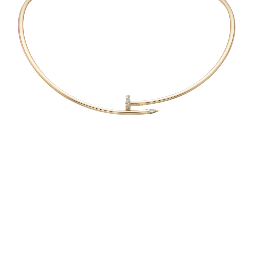 Juste Un Clou Torque Necklace Small Diamond Tip 18ct Gold