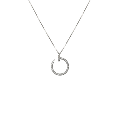 Juste Un Clou Pendant Paved Diamonds 18ct Gold