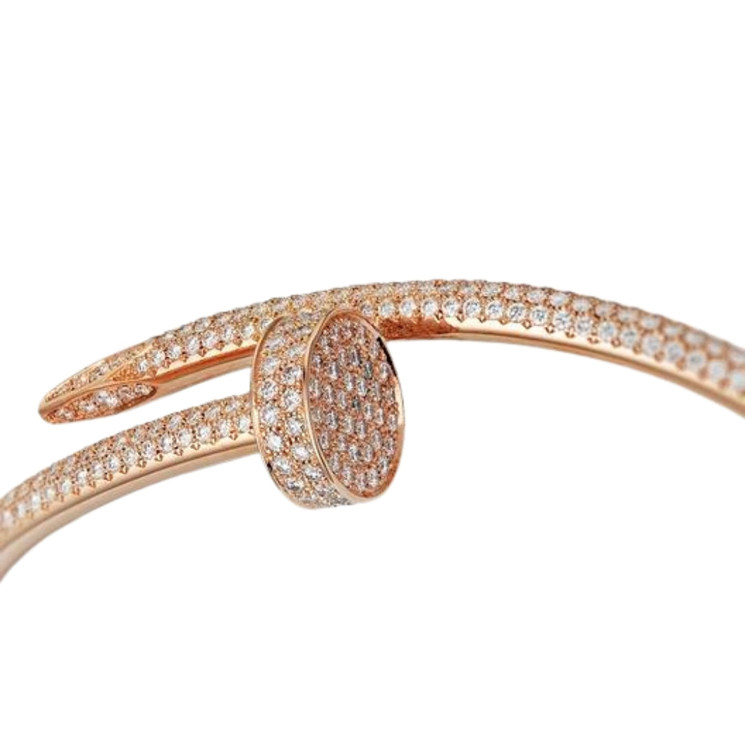 Juste Un Clou Bracelet Diamond-Paved 18K Rose Gold