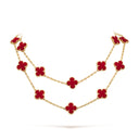 Belle Vante Necklace 20 Motifs Carnelian 18K Yellow Gold