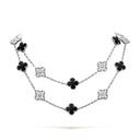 Belle Vante Necklace 20 Motifs Onyx Diamond 18K White Gold