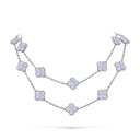 Belle Vante Necklace 20 Motifs Chalcedony 18K White Gold