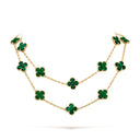 Belle Vante Necklace 20 Motifs Malachite 18K Yellow Gold